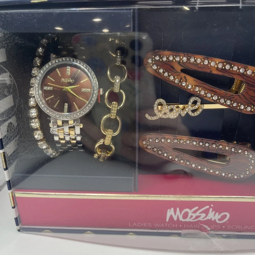 MASSIMO‎  - Watch Bracelet Gift Set  Gold Tone